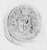 Eget segl benyttet 7. april 1626 (Vedlegg x til Fogderegnskap Moss 1625-26)
