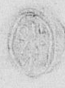 Eget segl benyttet 5. november 1623 (Vedlegg x til Fogderegnskap Moss 1623-24)