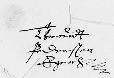 Eget segl benyttet 4. november 1614 (Vedlegg x til Landskatt Moss fogderi 1614)